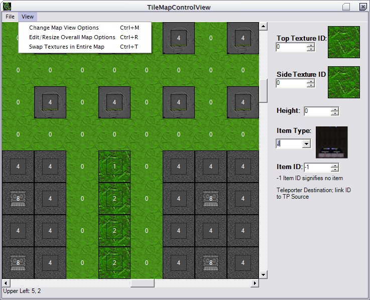 Screenshot of map editor